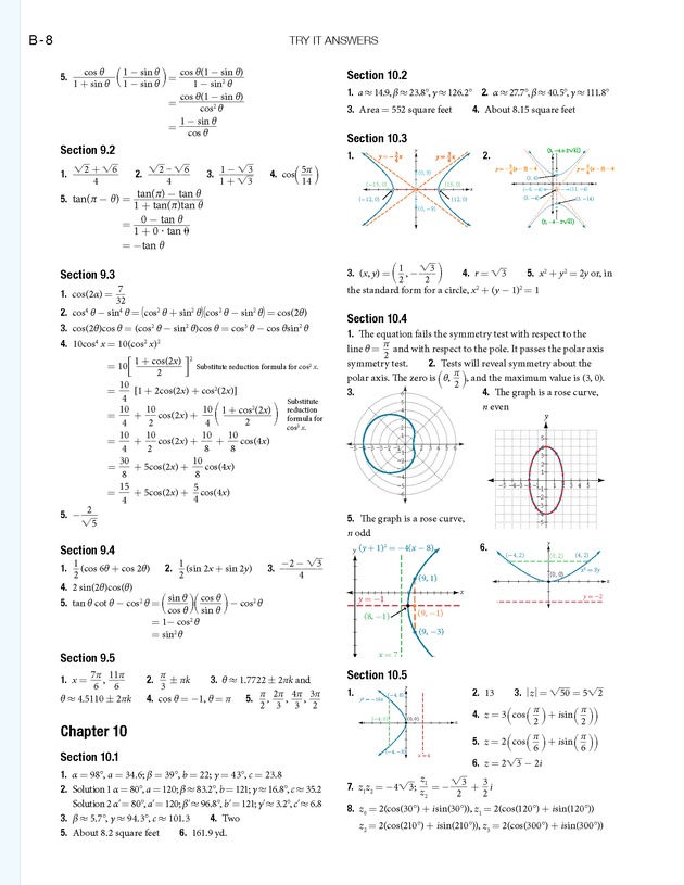 Algebra and Trigonometry - 